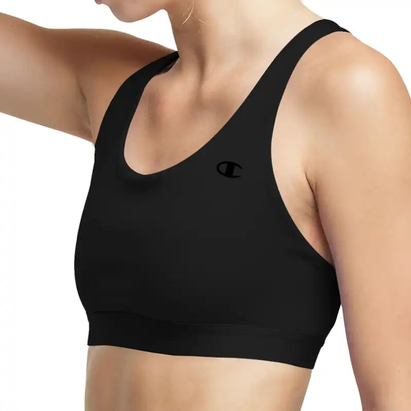 NEW Champion Women's Absolute Sports Bra with SmoothTec Band Black